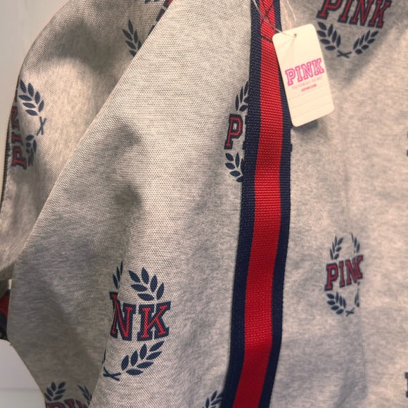 PINK Victoria's Secret Gray and Red Logo Tote - Picture 3 of 10